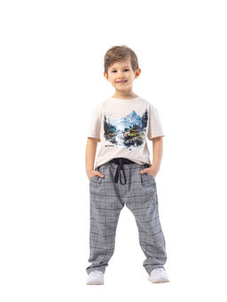 Брюки из фланели мал. О36716 - Карамелли фото 9