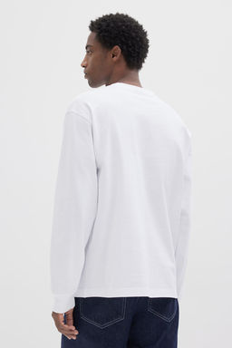 Camiseta de manga larga en punto Loose Fit - H&m фото 4