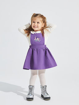 Bebe Yaka K?sa Kollu Nak?? Detayl? K?z Bebek 3l? Tak?m - Waikiki фото 2