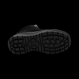 Ботинки из натуральной кожи на меху 88301-1 черные