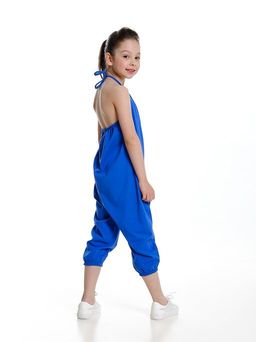 Комбинезон трикотажный с открытой спинкой UD 7579 василек - Mini maxi фото 9