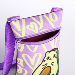 Подарочный набор для девочки AVOmeow, сумка, значок