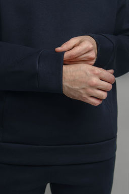 Арт. 69103 Костюм с брюками мужской с начесом 50-56 (4 шт) Цвет:Тёмно-синий - Идеал фото 10