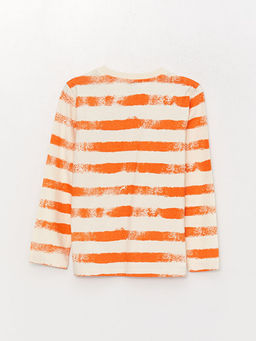 Bisiklet Yaka Bask?l? Uzun Kollu Erkek ?ocuk Ti??rt - Waikiki фото 2