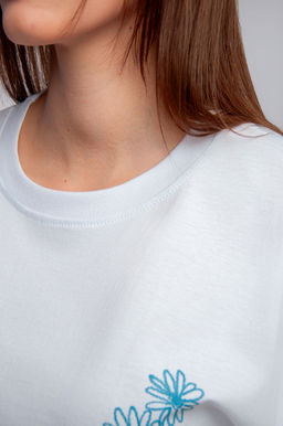 Арт. 31126 Футболка женская оверсайз 44-52 (5 шт) Цвет:белый - Калинка фото 4