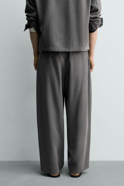 PANTAL?N FLUIDO PLIEGUES / Gris topo - Zara фото 3