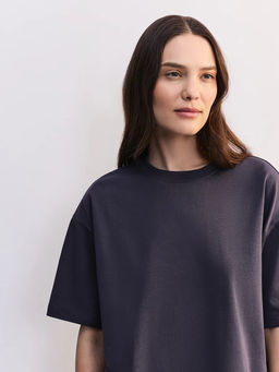 Базовая футболка оверсайз из хлопка OVERSIZE0526-39 / Zarina  фото 9