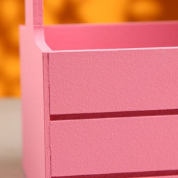 Подарочный ящик «Аром», 25.5×15×30 см, деревянный, ручка - канат, розовый