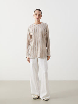 Bisiklet Yaka Dokulu Kad?n Tunik