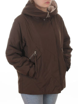 8008 BROWN Куртка демисезонная женская (100 гр. холлофайбер)