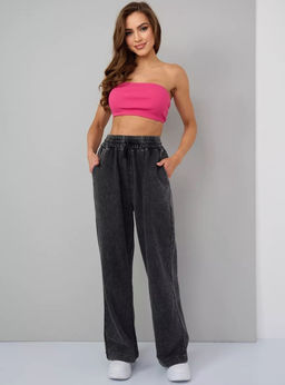 K13185 Спортивные брюки (начес) ГРАФИТ