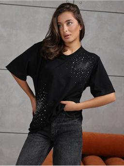 Футболка Иней черный женская - София фото 4