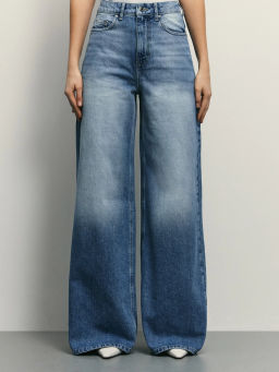 Джинсы ultra wide leg с высокой посадкой / Zarina  фото 2