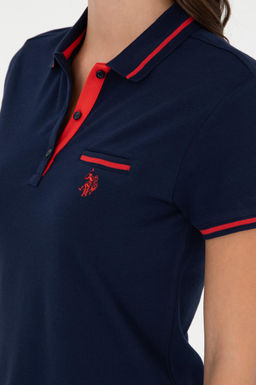 Женская темно-синяя футболка Неожиданная скидка в корзине - U.s. polo assn фото 6