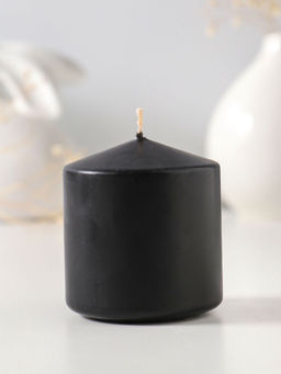 Свеча-столбик 6х6,5 см, цв. чёрный