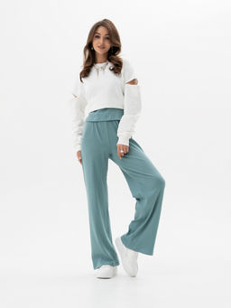 Комплект кашкорсе с лайкрой РУБЧИК (футболка и брюки) - Binita фото 4