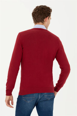 Мужской бордово-красный свитер - U.s. polo assn фото 12
