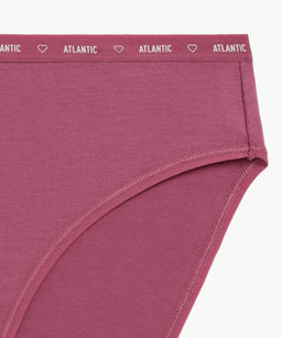 ATLANTIC 3CLP-010 Трусы спорт с высокой посадкой High Sport Leg - набор 3 шт. темно-синий + темно-розовый + розовый  фото 8