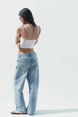 GINGHAM CORSET TOP - Zara фото 5