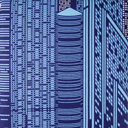 Пододеяльник на кнопках 2-х спальный Мегаполис, темно-синий 175х215см, поплин Комфорт 115г/м2, хлопок 100%, упаковка классическая ПВХ 28х41см, Домашняя мода (Россия)  фото 2