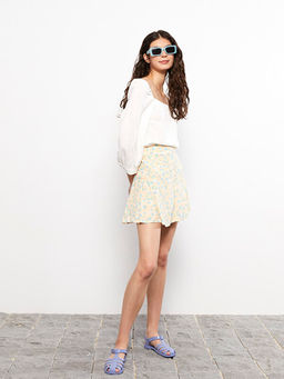 Desenli Viskon Kad?n Etek