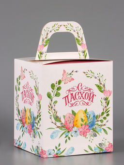 Цена за 10шт. Наклейки бумажные Светлой Пасхи, 9?16 см