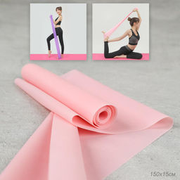 Лента эластичная для йоги и фитнеса Woohooo Flex Line / 1500х150х0.35 / розовый - ГалеонТрейд фото 5
