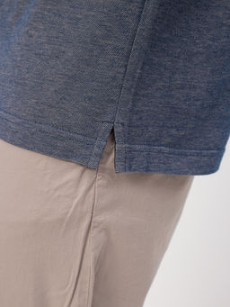 Джемпер мужской с воротником поло короткий рукав GREG G144V-PH4-OZ5 (коричневый)  фото 6