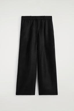 PANTALONES WIDE LEG MEZCLA LINO RELAXED FIT