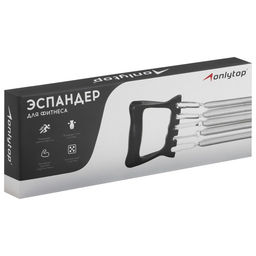 Эспандер грудной ONLYTOP, 35 кг, чёрный