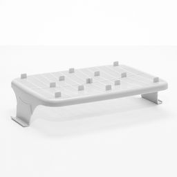 Туалет с бортом и сеткой, 45х34х15 см, синий/серый