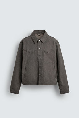 TWILL TEXTURED OVERSHIRT - Zara фото 7