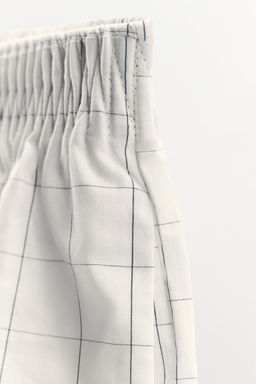 CHECK COTTON SHORTS - Zara фото 6