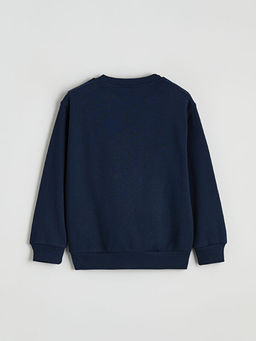 Aslan Bask?l? Erkek ?ocuk Sweatshirt