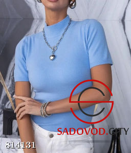 Водолазка однотонная с коротким рукавом - Bruno фото 3