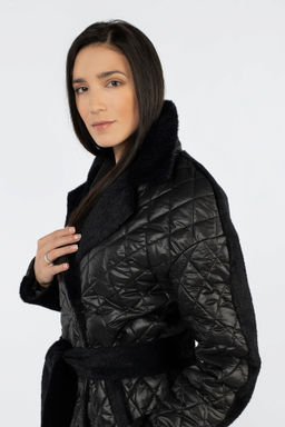 Пальто женское демисезонное (пояс) - El podio фото 7