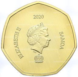 Монета 10 центов 2020 года Самоа 70 лет вступления Китайских народных добровольческих войск в войну КНДР против агрессии США