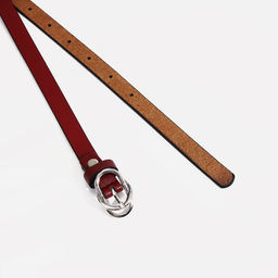 Ремень женский, ширина 1 см, винт, пряжка металл, цвет красный - Simaland фото 2