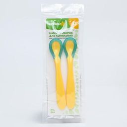 Набор детских термоложек для кормления, +5мес., 2 шт., цвета МИКС - Крошка я фото 5