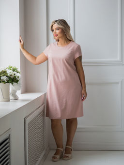 Платье 1453 пудровый