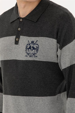 Мужской свитер антрацитового меланжа - U.s. polo assn фото 7