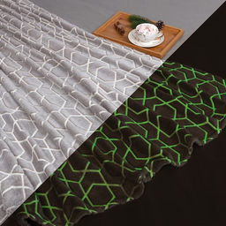 Плед светящийся в темноте Этель Геометрия 200*220 см,100% п/э, корал-флис 220 гр/м2