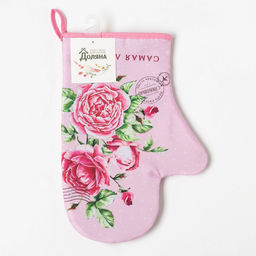 Варежка - прихватка Доляна. Самая лучшая, 20?28 см, 35% хлопок, 65% п/э, ватин 250 г/м?