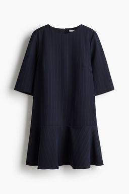 Vestido liso con falda circular