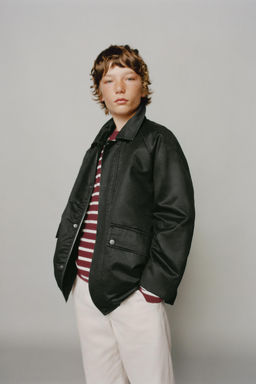 LABEL WAXED JACKET - Zara фото 11