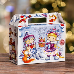 Цена за 5 шт. Подарочная коробка Угощение к чаю , Чемодан 23 х 10,5 х 16,5 см - Simaland фото 3