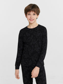 Комплект домашний для мальчиков черный с принтом драконы - Mark formelle фото 4