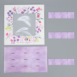 Цена за 5 шт. Коробка для конфет, кондитерская упаковка, 16 ячеек От всего сердца, 18.9?18.9?3.8 см