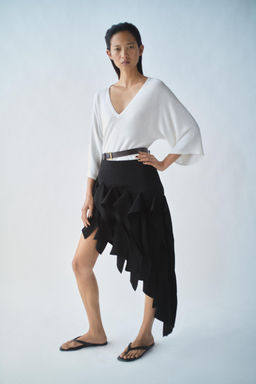 FALDA ASIM?TRICA ZW COLLECTION / Negro