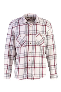 TRENDYOL MAN Bordo Regular Fit Cift Cepli K?sl?k Oduncu Kareli Gomlek TMNAW22GO0356 - Trendyolmilla фото 6